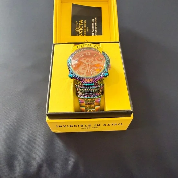 Invicta Multicolor Watch with Black Dial